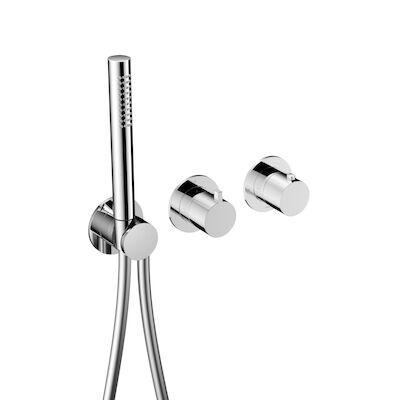Inbouw thermostaat – Afbouwdeel Hotbath Ace Met 2-Weg Stop-Omstel Met Handdouche/ Doucheslang Chroom