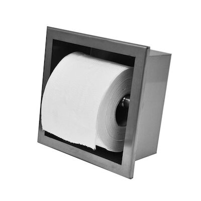 Inbouw Toiletrolhouder Wiesbaden RVS (zonder Klep)