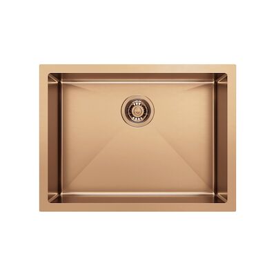 Inbouw Wastafel Sapho Zenith 60×45 cm RVS Koper PVD