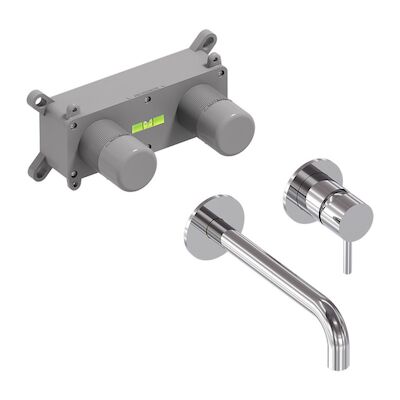 Inbouw Wastafelmengkraan MAY Stilo Eenhendel Incl. Inbouwbox Chroom