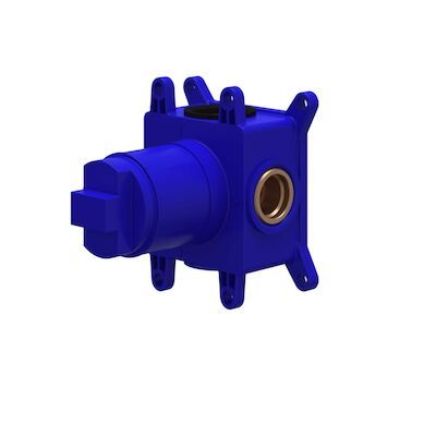 Inbouwbox IVY tbv Inbouw 3-weg Stop-Omstel Symmetry Donker Blauw