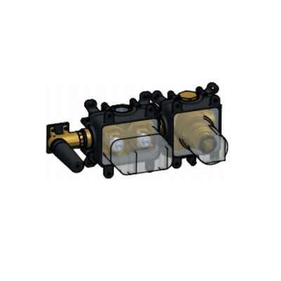 Inbouwdeel Hotbath Gal voor Inbouwthermostaat met 2 Pushbuttons