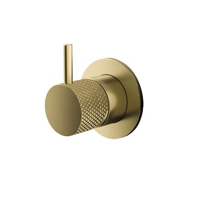 Inbouwkraan Hotbath Cobber X Met 2-Weg Omstel Geborsteld Messing PVD (excl. Inbouwdeel)