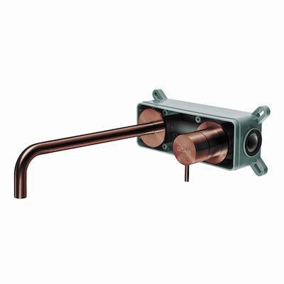 Inbouwkraan Qisani Flow Hoog Geborsteld Copper