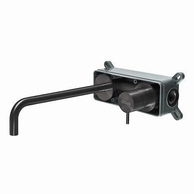 Inbouwkraan Qisani Flow Hoog Geborsteld Gun Metal