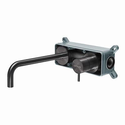 Inbouwkraan Qisani Flow Standaard Geborsteld Gun Metal