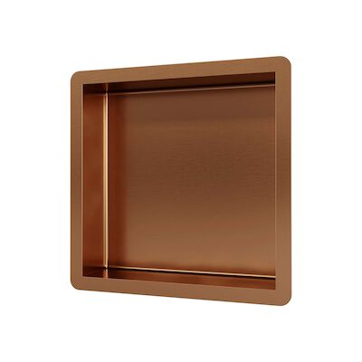 Inbouwnis Brauer Box Met Flens 30x30cm Roestvrijstaal Koper