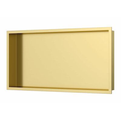 Inbouwnis Luca Sanitair 60x30x6,5cm RVS Geborsteld Goud PVD