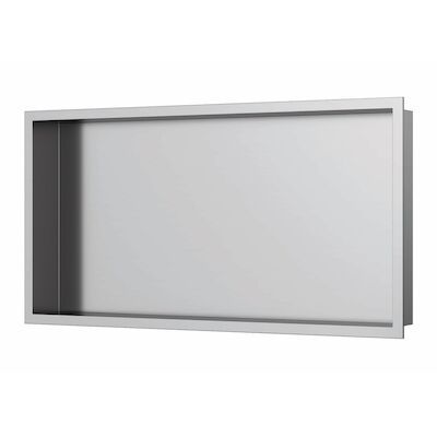 Inbouwnis Luca Sanitair 60x30x6,5cm RVS Geborsteld Nikkel