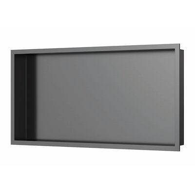 Inbouwnis Luca Sanitair 60x30x6,5cm RVS Gunmetal PVD