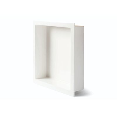 Inbouwnis Luca Sanitair Luva 29,5×29,5×7 cm Mineral Stone Glans Wit