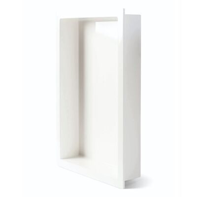 Inbouwnis Luca Sanitair Luva 44,5×29,5×7 cm Mineral Stone Glans Wit