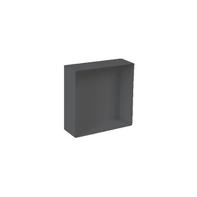 Inbouwnis Plieger Waterproof Voor In Wand 30×30 cm RVS Mat Zwart (zonder flens)