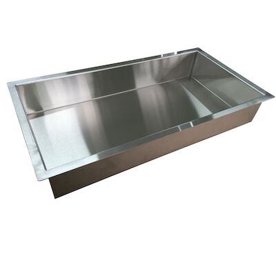 Inbouwnis Wiesbaden 30x60x10 cm RVS
