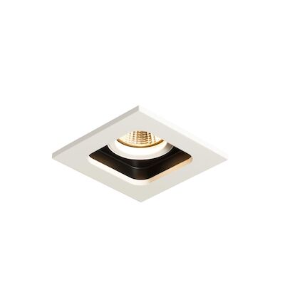 Inbouwspot BWS Kiana 1 LED 10x10x9cm 575L 7W Vierkant Wit