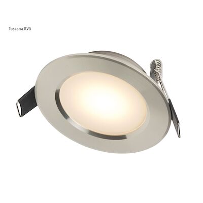 Inbouwspot Häsler Comarruga Incl. Fase Aansnijding Dimbaar 9.2 cm 4 Watt Warm Wit RVS Set 9x