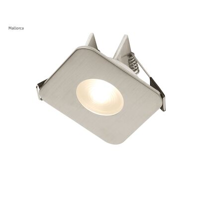 Inbouwspot Häsler Mallorca Incl. Fase Aansnijding Dimbaar 6,8 cm 4 Watt Warm Wit RVS Set 10x