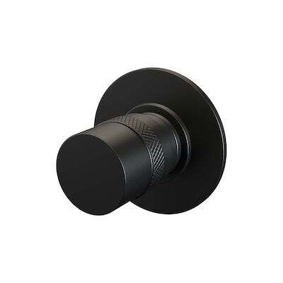 Inbouwstopkraan Brauer Black Edition Rond Mat Zwart (Inclusief Inbouwdeel)