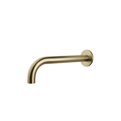 Inbouwuitloop Wiesbaden Rond 30 cm 1/2'' Geborsteld Messing Goud