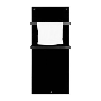 Infraroodpaneel Eurom Sani 600W 115×46.5cm Badkamerverwarming Met Wi-Fi Zwart