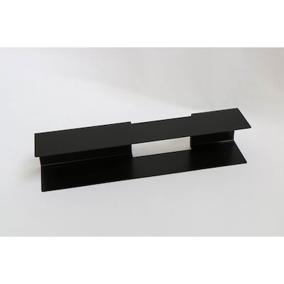 INK Fonteinplanchet Linea Staal Mat Zwart tbv Fontein Plakspiegel 10×70 of 10×100 cm