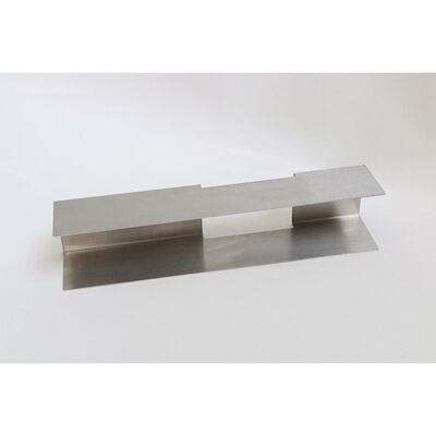 INK Fonteinplanchet Linea Staal RVS Geborsteld tbv Fontein Plakspiegel 10×70 of 10×100 cm