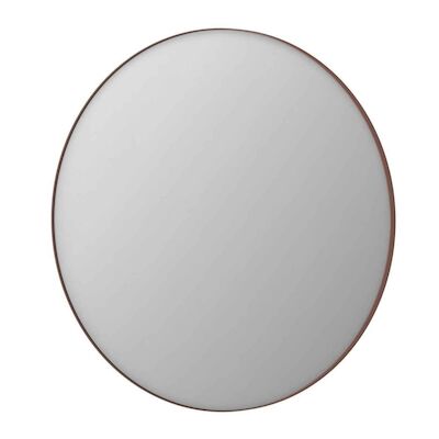 Ink Spiegel Rond Geborsteld Koper Aluminium Kader 120 x 3,5 cm
