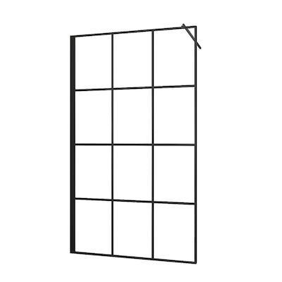 Inloopdouche Allibert Loft Game 157-159×200 cm Zwart