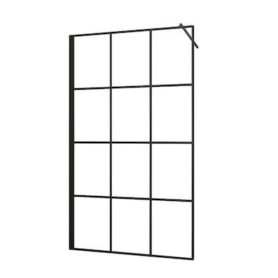 Inloopdouche Allibert Loft Game 177-179×200 cm Zwart