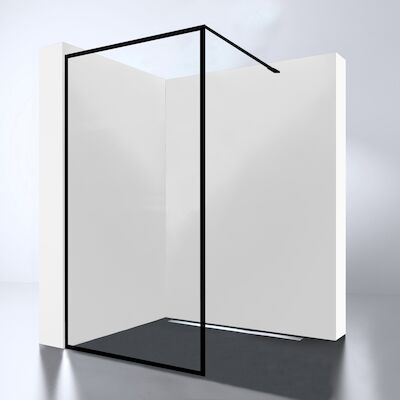 Inloopdouche Best Design For-You 100×200 cm 8 mm Nano Easy Clean Zwart