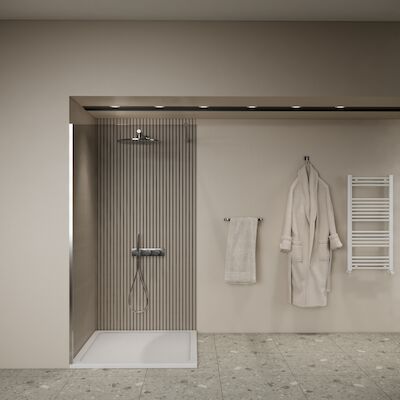 Inloopdouche BWS Elonpa Helder Glas 70×200 cm Chroom