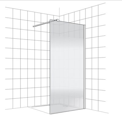 Inloopdouche BWS Free Time 120×200 cm Mist Glas Timeless Coating Chroom