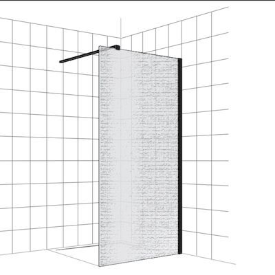 Inloopdouche BWS Free Time 90×200 cm Reflex Wit Timeless Coating Mat Wit Profiel