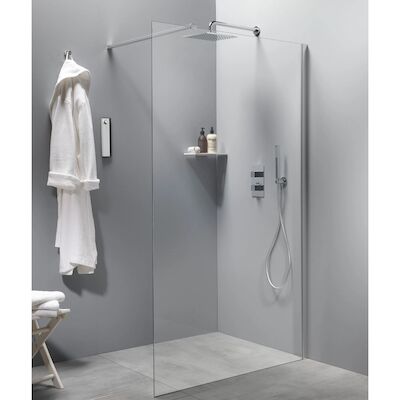 Inloopdouche BWS Free Time 90×200 cm Timeless Coating Chroom