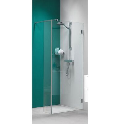 Inloopdouche by Sealskin 'I AM' Type A1 100×200 cm RVS Helder Antikalk + Zijdeel 30×200 cm