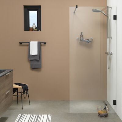 Inloopdouche Sealskin I AM Type A3 90×200 cm Helder Glas Antikalk Mat Zwart