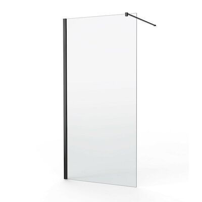 Inloopdouche Van Marcke Go Linard 120×200 cm 8 mm EasyClean Profielloos Zwart
