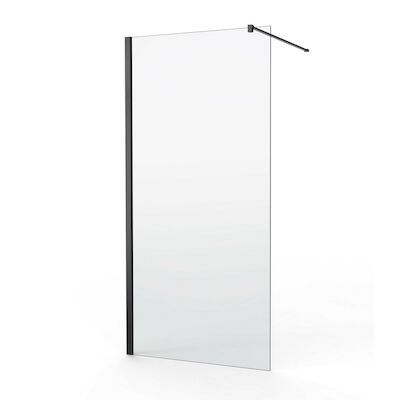 Inloopdouche Van Marcke Go Linard 140×200 cm 8 mm EasyClean Profielloos Zwart