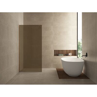 Inloopdouche Wiesbaden Slim Brons Rookglas 120×200 8mm Nano Coating