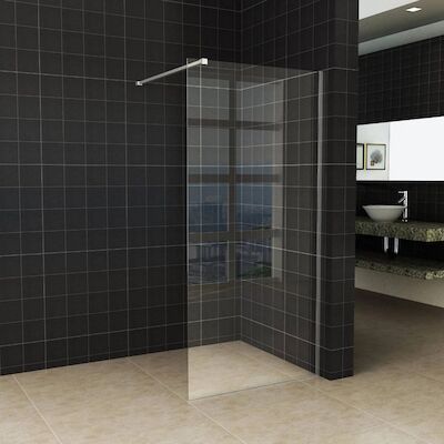 Inloopdouche Wiesbaden Slim Helder Glas 140×200 cm 8mm NANO Coating