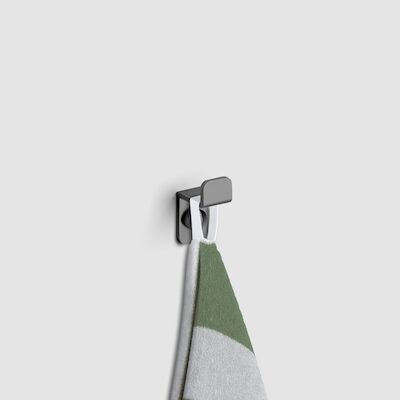 Kledinghaak Clou Fold Gunmetal Geborsteld PVD