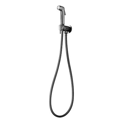 Knijphanddoucheset Hotbath Mate Met Doucheslang 150 cm En Houder Met Stopkraan Chroom