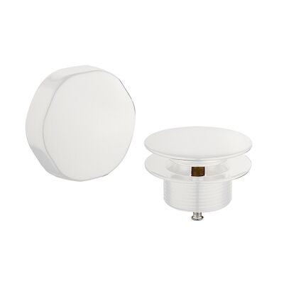Knop/plug Badoverloop Nora BWS Mat Wit