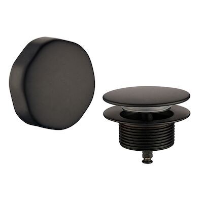 Knop/plug Badoverloop Wiesbaden Mat Zwart