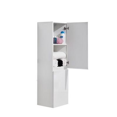 Kolomkast BWS London 35x30x160 cm Wit