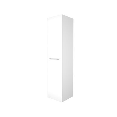 Kolomkast BWS Salt 35x35x150cm 1 Deur Met Greep (Kleurkeuze) Ice White