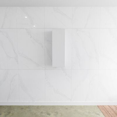 Kolomkast Mondiaz LAGOM 90cm Opbouw Linksdraaiend Mat Wit