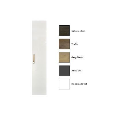 Kolomkast Sanicare 1 Soft-Closing Deur Chromen Greep 160×33,5×32 cm Antraciet