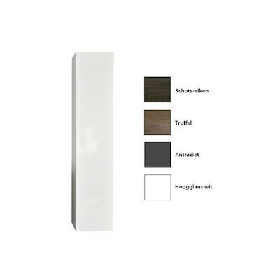 Kolomkast Sanicare 1 Soft-Closing Deur Greeploos 160×33,5×32 cm Truffel
