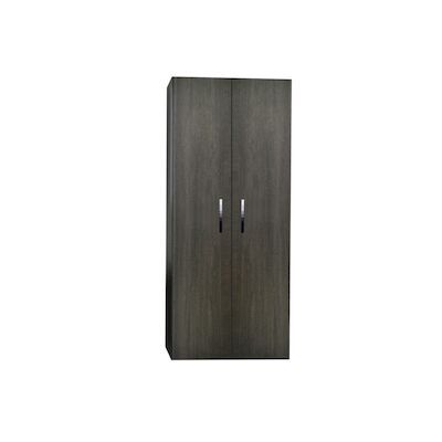 Kolomkast Sanicare Q1/Q12/Q17 2-Deurs Soft-Closing Chromen Greep 160x67x32 cm Grey-Wood